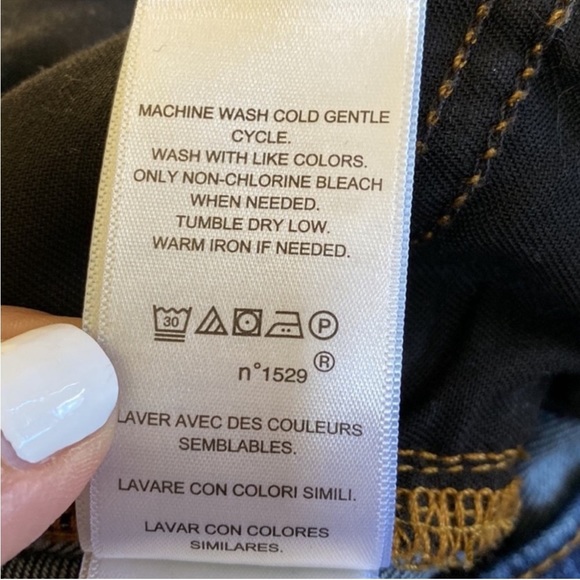 Black Label Lauren Ralph Lauren Women's Straight Leg DarkWash Zipper Fly 20W×30 - Picture 14 of 15